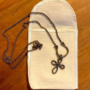 James Avery Sterling Silver necklace and rope cross charm